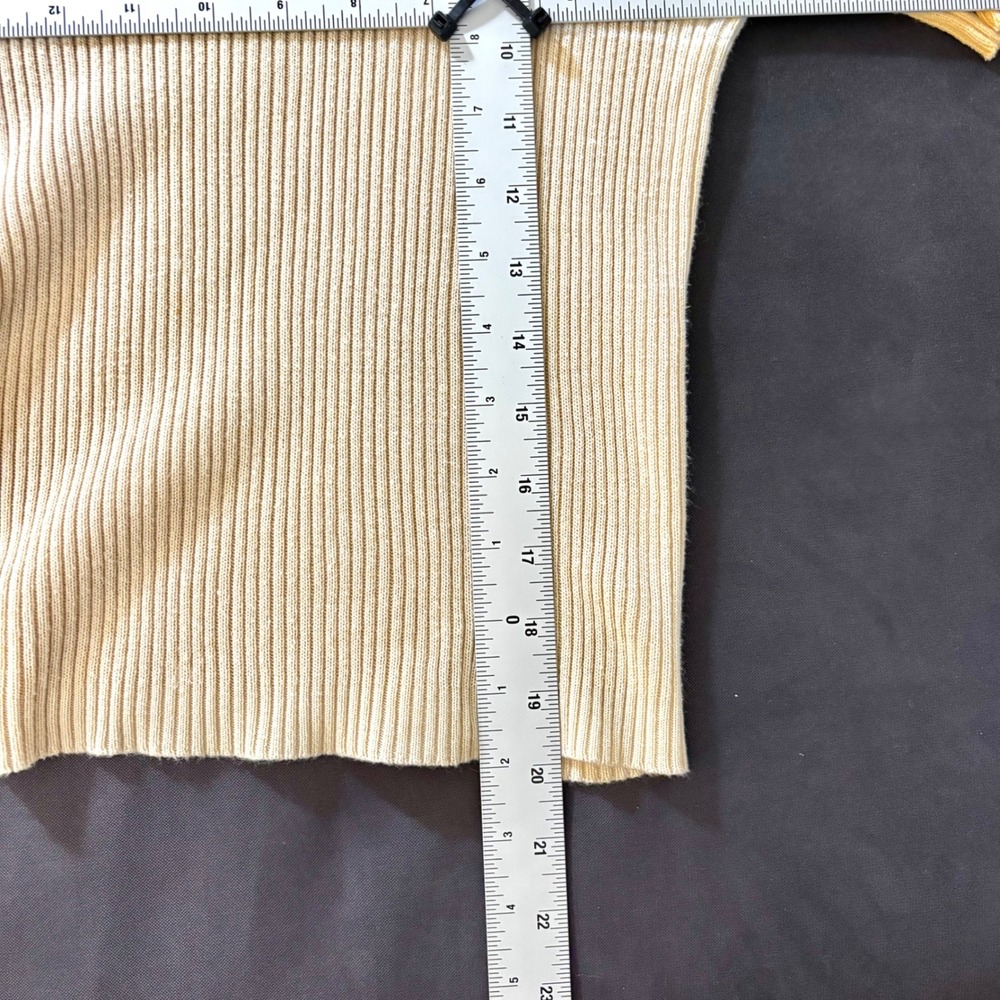 Yellow & Cream Color-Block Ribbed Knit Top - Picture 6 of 6